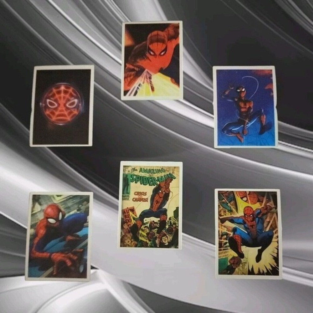 6 Comic Spider-Man Stickers‎